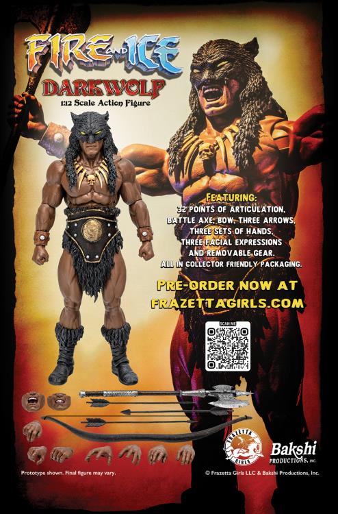 Fire and Ice - Dark Wolf - 1/12 Scale Action Figure